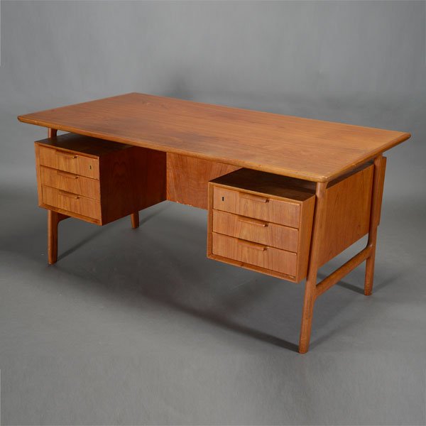 Omann Jun Danish Mid Century Modern Teak Desk (1 of 5)