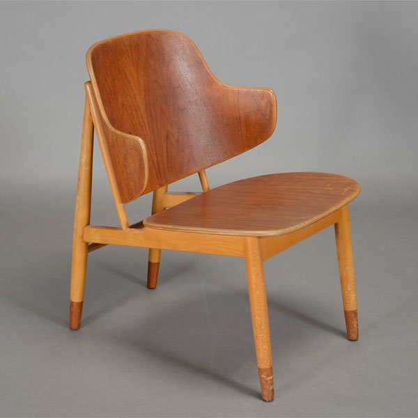 Ib Kofod Larsen Danish Modern Teak & Beech Easy Chair (1 of 4)
