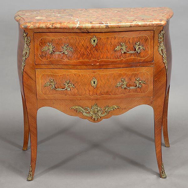French Louis XV Style Commode Form Bonheur du Jour (1 of 6)