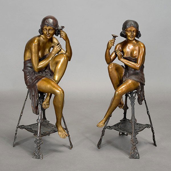 After Ferdinando de Luca, Pair of Art Deco Style Bronze (1 of 5)