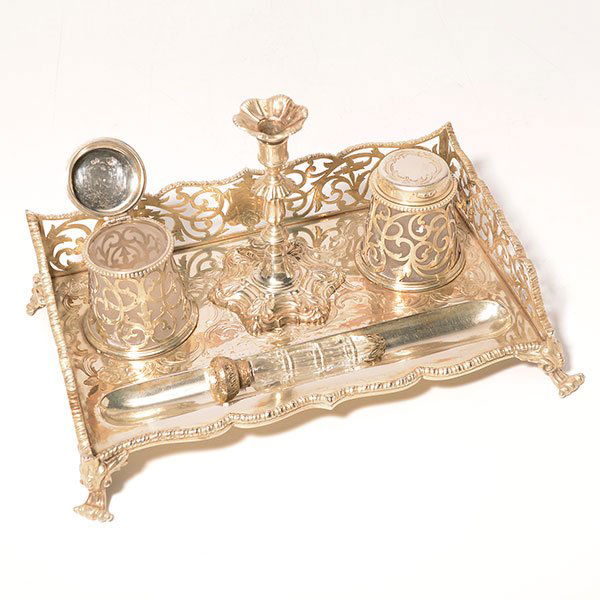 English Sterling Silver Standish (1 of 10)