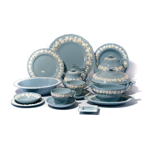 Suite of Wedgwood Blue and White Queensware China (1 of 5)