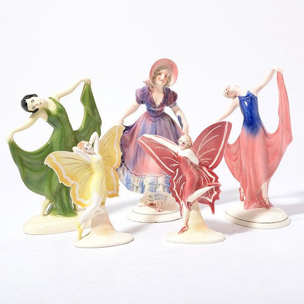 Five German China Dancer Figures (1 of 10)