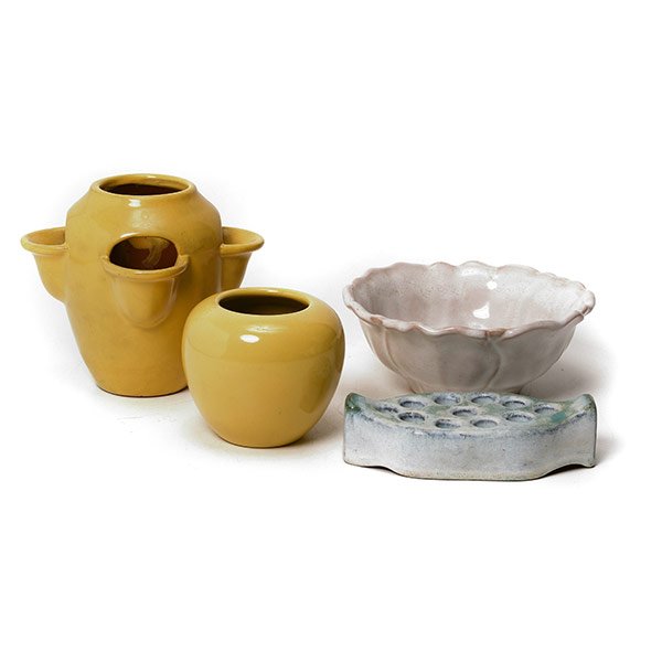 Four Pieces of California Faience Art Pottery (1 of 5)