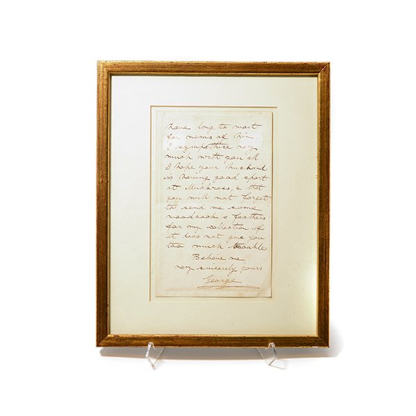 Framed George V (1865-1936) Letter (1 of 5)