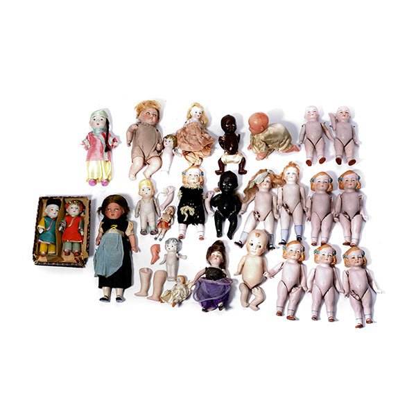 Collection of Japanese and German Bisque Dolls (1 of 5)