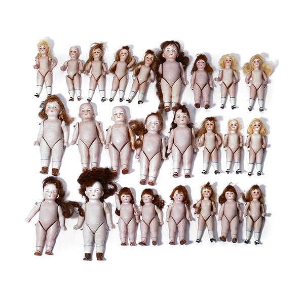 Collection of German Bisque Girl Dolls (1 of 5)