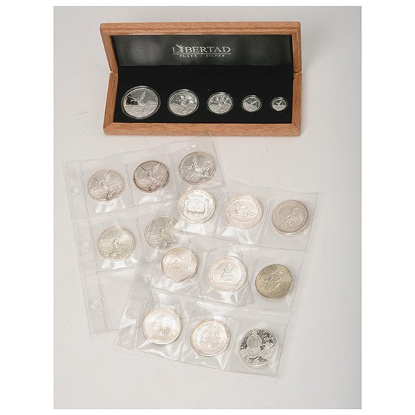 2013 Mexican Libertad Silver Coins with 14 Mexican (1 of 5)