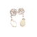Pair of Opal, Diamond, 14k White Gold Earrings. - 4