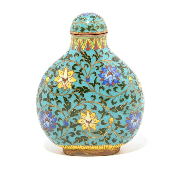 A CloisonnÈ Enamel Snuff Bottle, Late Qing Dynasty (1 of 5)