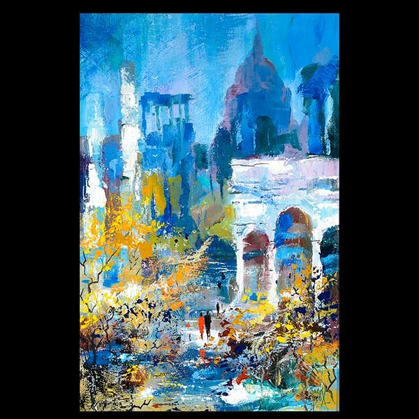 JACK LAYCOX "Rome" Oil on Canvas, Cal Art. (1 of 4)