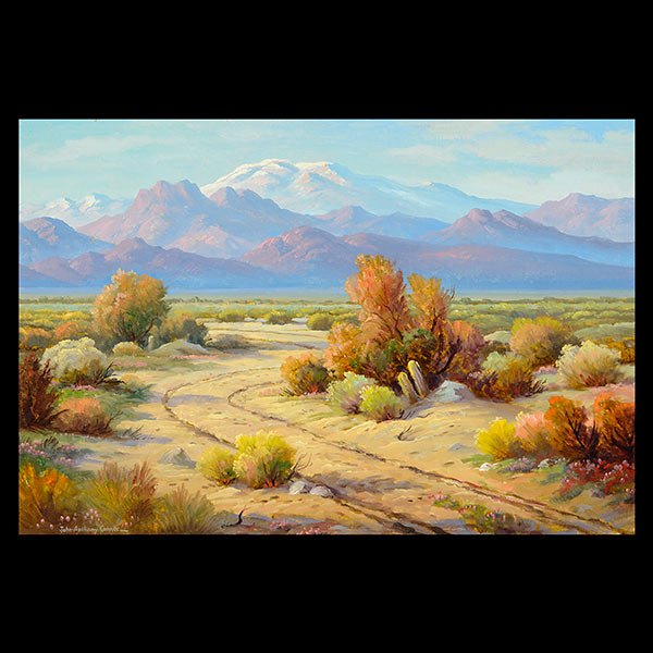 JOHN ANTHONY CONNOR "Desert Landscape" Oil on Board. (1 of 5)