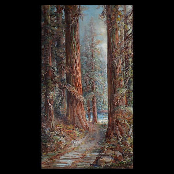 CHARLES HARMON "Redwoods" Oil on Canvas. (1 of 5)