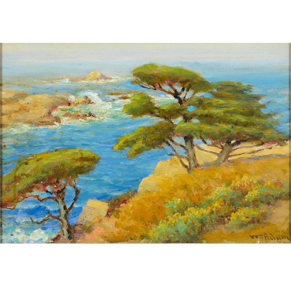 WILLIAM ADAM Coastal Oil, California Art (1 of 5)