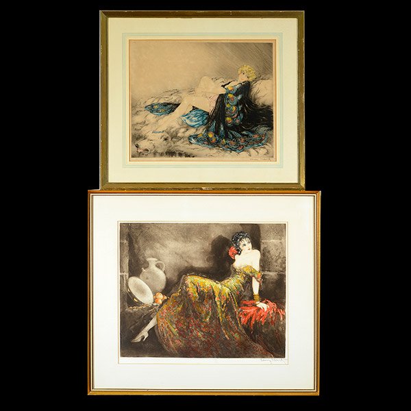 LOUIS ICART Gay Senorita & Silk Robe Etching & Aquatint (1 of 6)