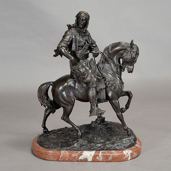 French Bronze Figure of Equestrian Arab (1 of 6)