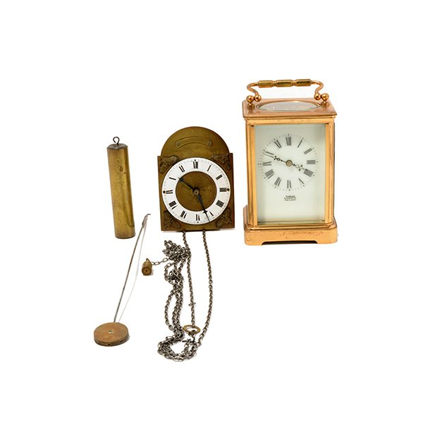 French Carriage Clock and A Miniature Wall Clock with (1 of 10)