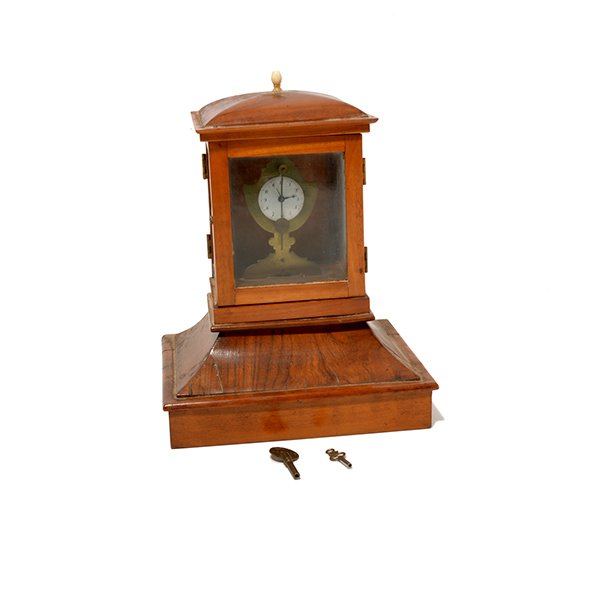 Empire Miniature Regulator Clock Fashioned with an Urn (1 of 8)