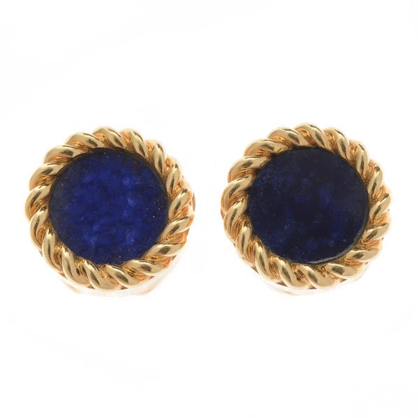Pair of Van Cleef & Arpels Lapis Lazuli, 14k Yellow (1 of 4)