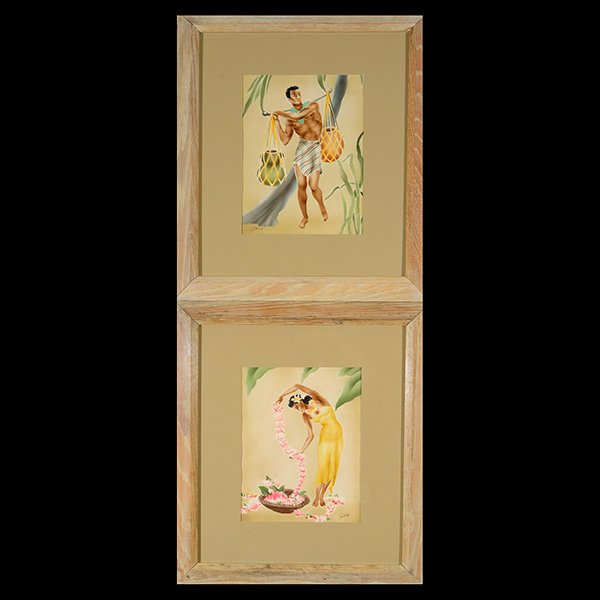 GILL "Lei Maker" & "Hawaiian Water Carrier" Airbrush (1 of 4)