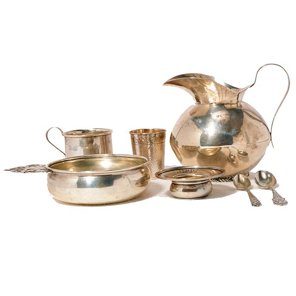 Heather Mexican Sterling Silver Pitcher and Five Table (1 of 10)