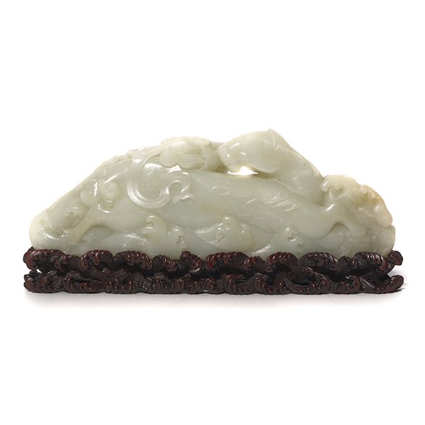 A White Jade Mythical Horse, 18th/19th Century (1 of 5)