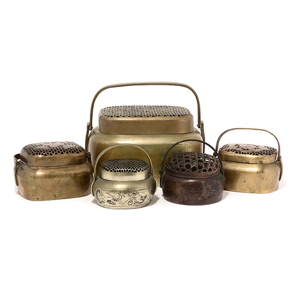 Five Metal Hand Warmers, 18th/19th Century (1 of 5)