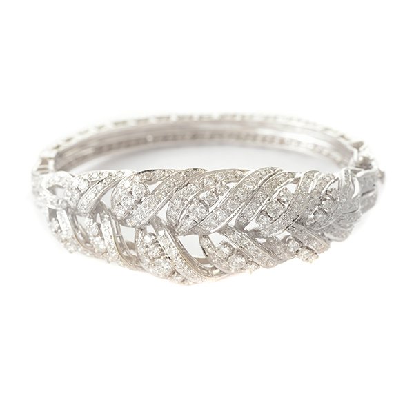 Diamond, 14k White Gold Bracelet. (1 of 5)