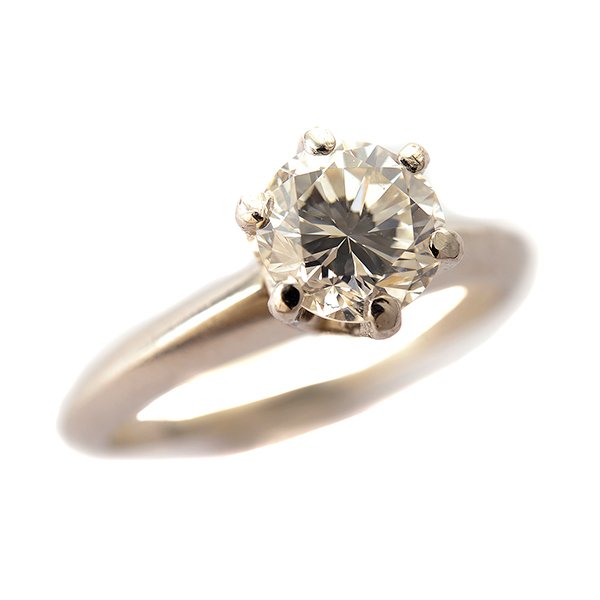 Tiffany & Co. Diamond, Platinum Ring. (1 of 4)