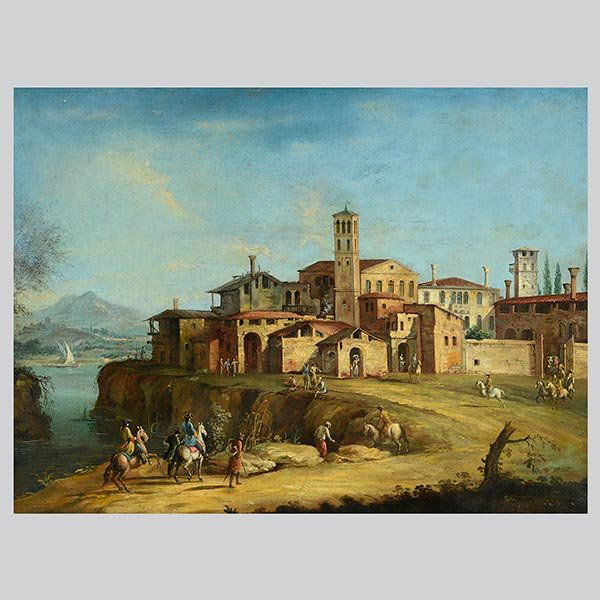 Circle of MICHELE MARIESCHI, Figures on Horseback in (1 of 3)