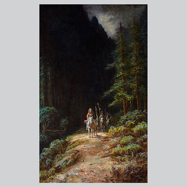 A.D.M. COOPER "Santa Cruz Mountains" Oil on Canvas. (1 of 3)
