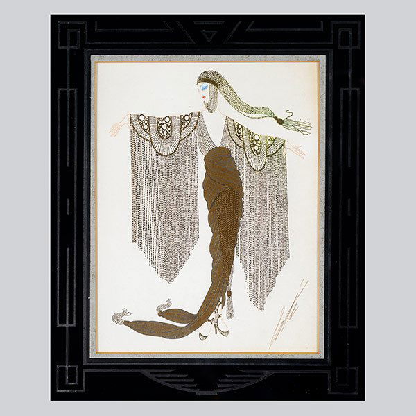 ERTE Californie Theatre Femina No. 8 Gouache, 1917 (1 of 3)