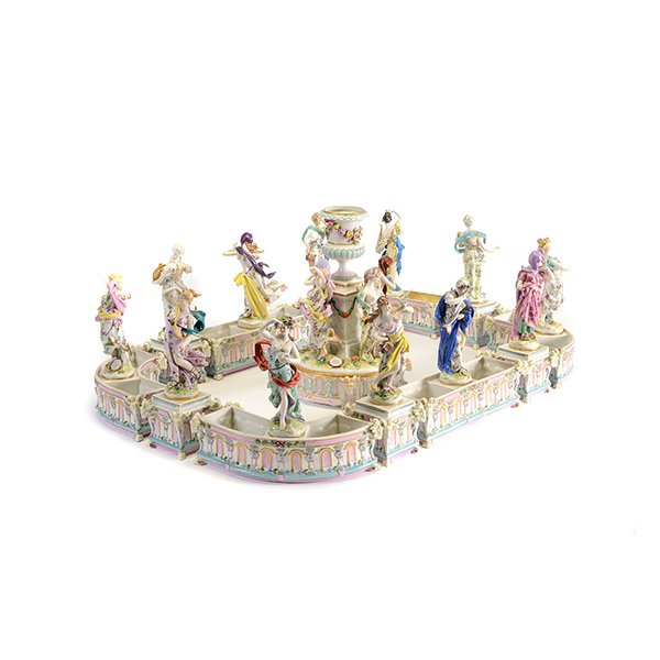 Dresden Capo di Monte Porcelain Thirteen Piece (1 of 7)