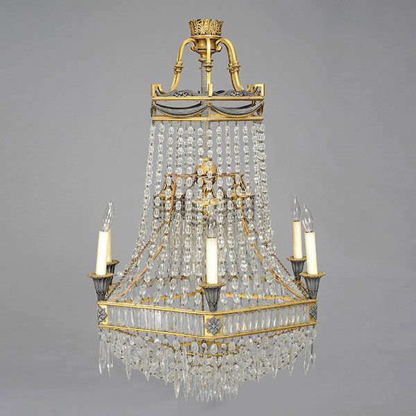 Louis XVI Style Eight Light Chandelier (1 of 4)