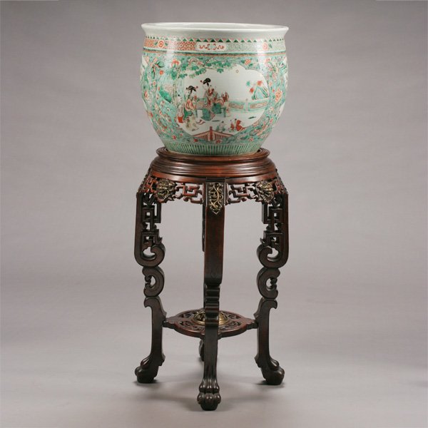 Chinese Polychrome Enameled Famille Verte Porcelain (1 of 1)