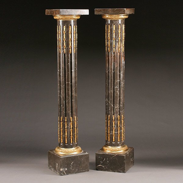 Pair of Louis XVI Style Gilt Bronze Mounted Variegated (1 of 1)