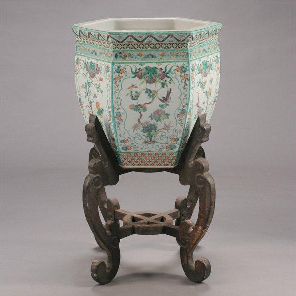 Chinese Polychrome Enameled Famille Verte Porcelain (1 of 1)