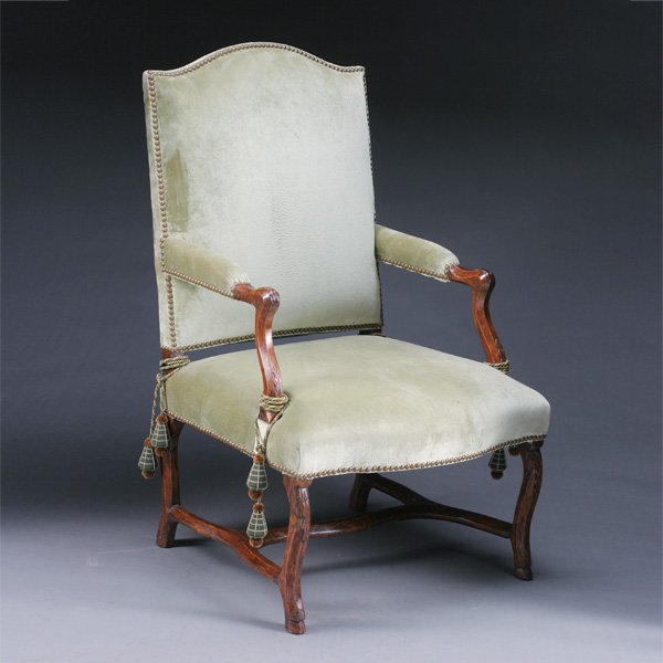 Louis XIV Walnut Fauteuil a La Reine (1 of 1)