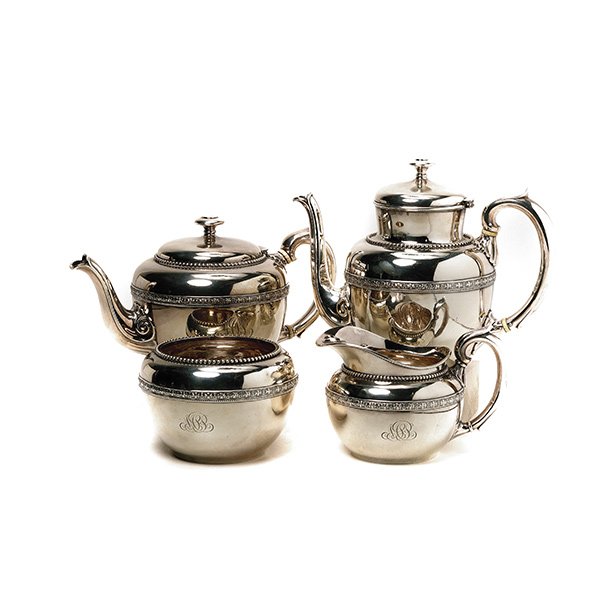 Tiffany Sterling Silver Four Piece Tea & Coffee Service (1 of 5)