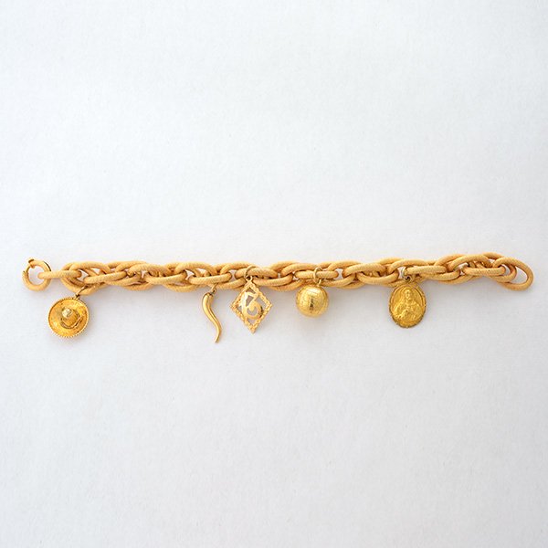 Yellow Gold Charm Bracelet. (1 of 5)
