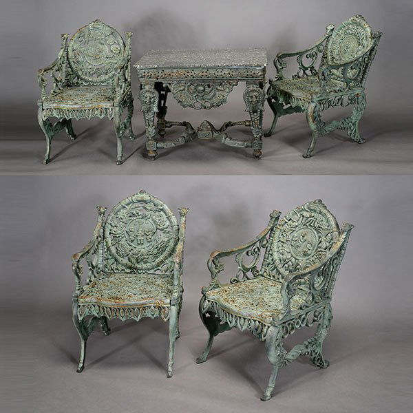 Five Piece Cast Iron Garden Set (1 of 4)