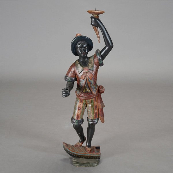 Venetian Polychrome Figure of a Blackamoor (1 of 4)