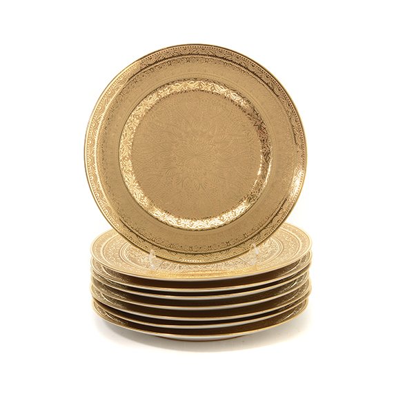 Set of Twelve Limoges Jesse Dean Gilt Decorated Service (1 of 5)