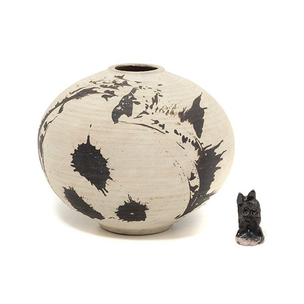 Otto Heino Ceramic Pot and Figure (1 of 5)