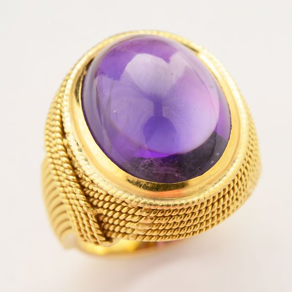 Amethyst, 18k Yellow Gold Ring. (1 of 4)