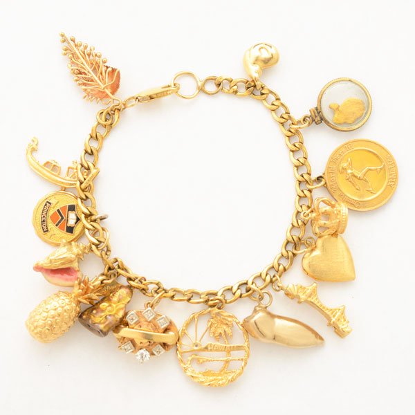 Diamond, Enamel, Yellow Gold, Gold-Filled Charm (1 of 5)