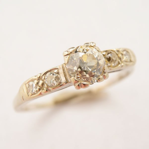 Diamond, 14k White Gold Ring. (1 of 4)