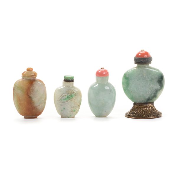 Four Jadeite Snuff Bottles, Early 20th Century (1 of 5)
