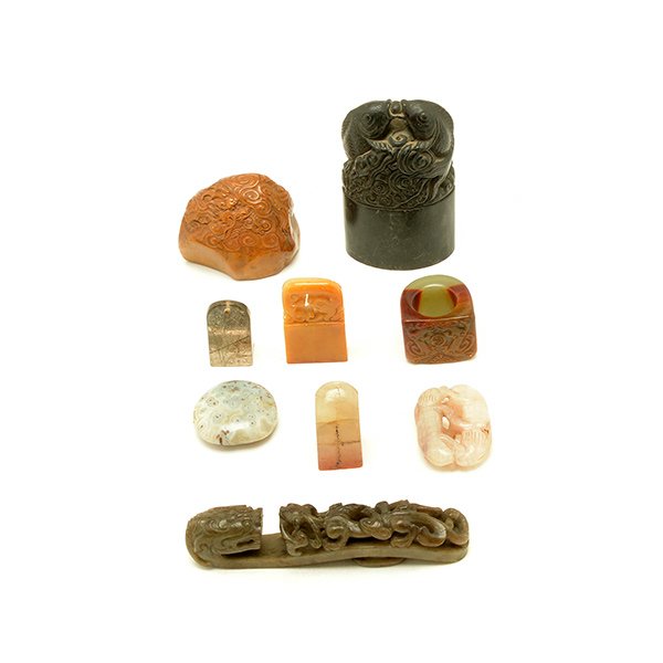 Nine Hardstone Carvings, Late 19th/Early 20th Century (1 of 10)