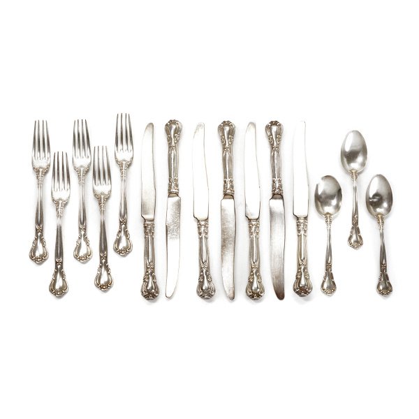 Gorham Chantilly Sterling Flatware Service (1 of 5)